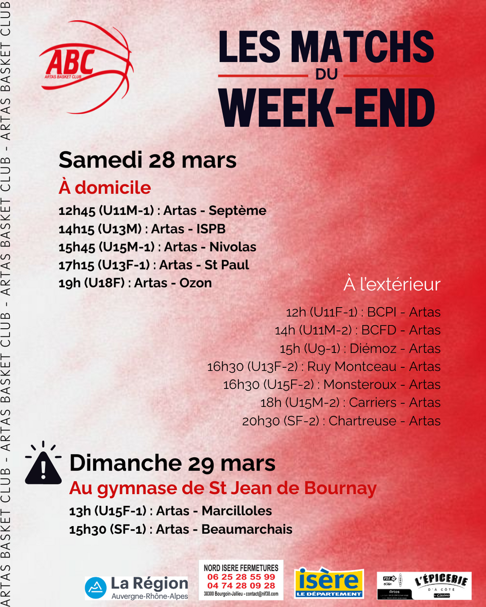 Rencontres des 28 et 29 mars