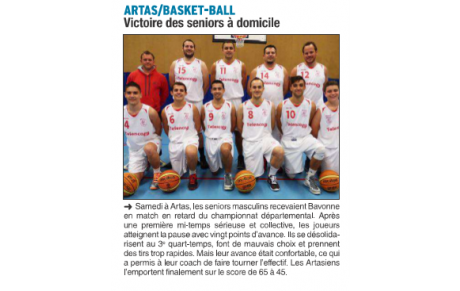 Victoire des Seniors Garçons